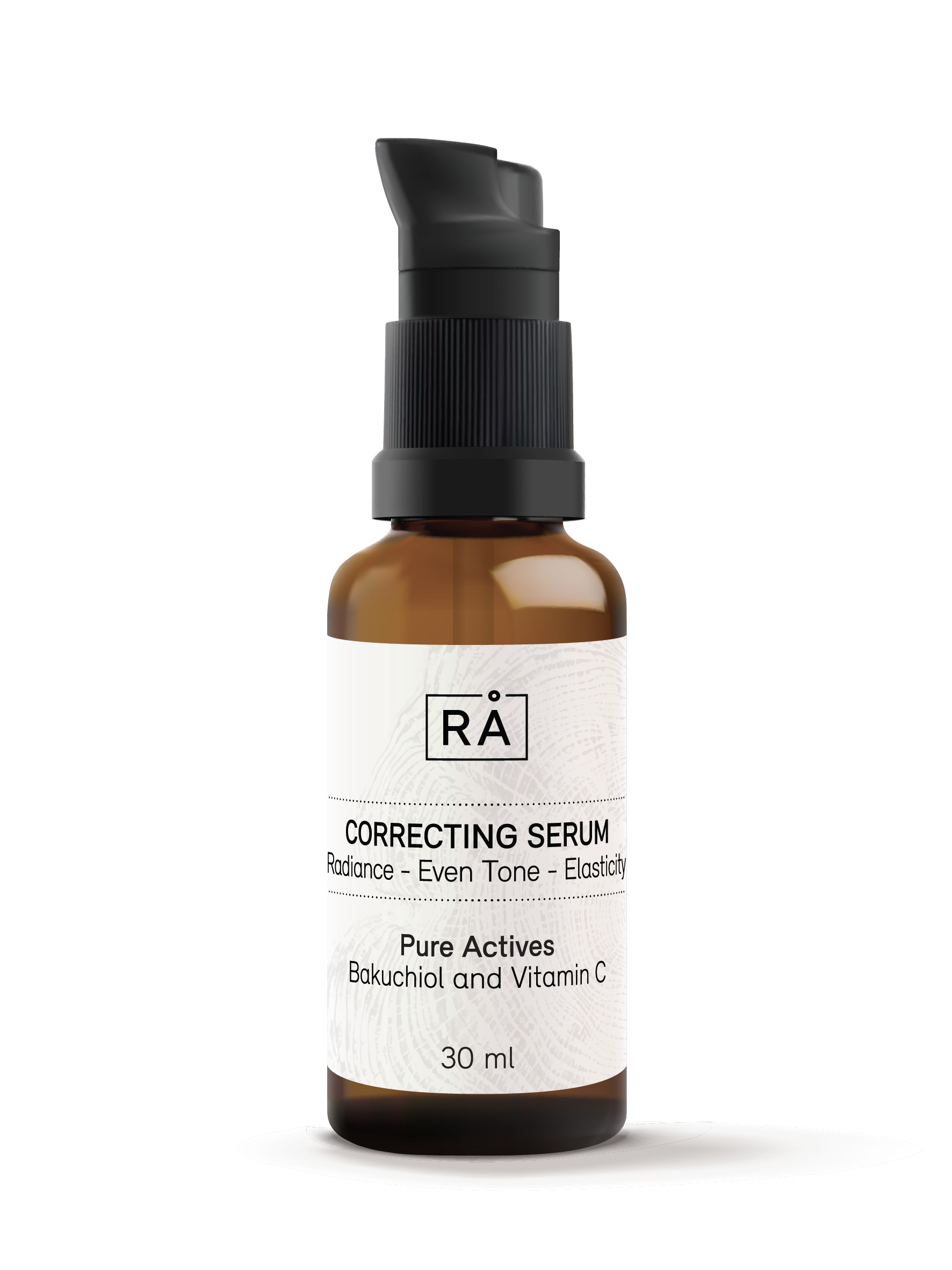 Correcting serum with Bakuchiol and vitamin C for firmness, glow and elasticity