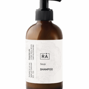 En naturlig shampoo som fremmer glans og en sunn hårvekst.