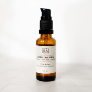 Raw correcting serum with with light background