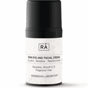 Parfymefri og mild ansikt og øyekrem for sensitiv og tørr hud. Squalane og antioksidanter beskytter og roer rødhet.