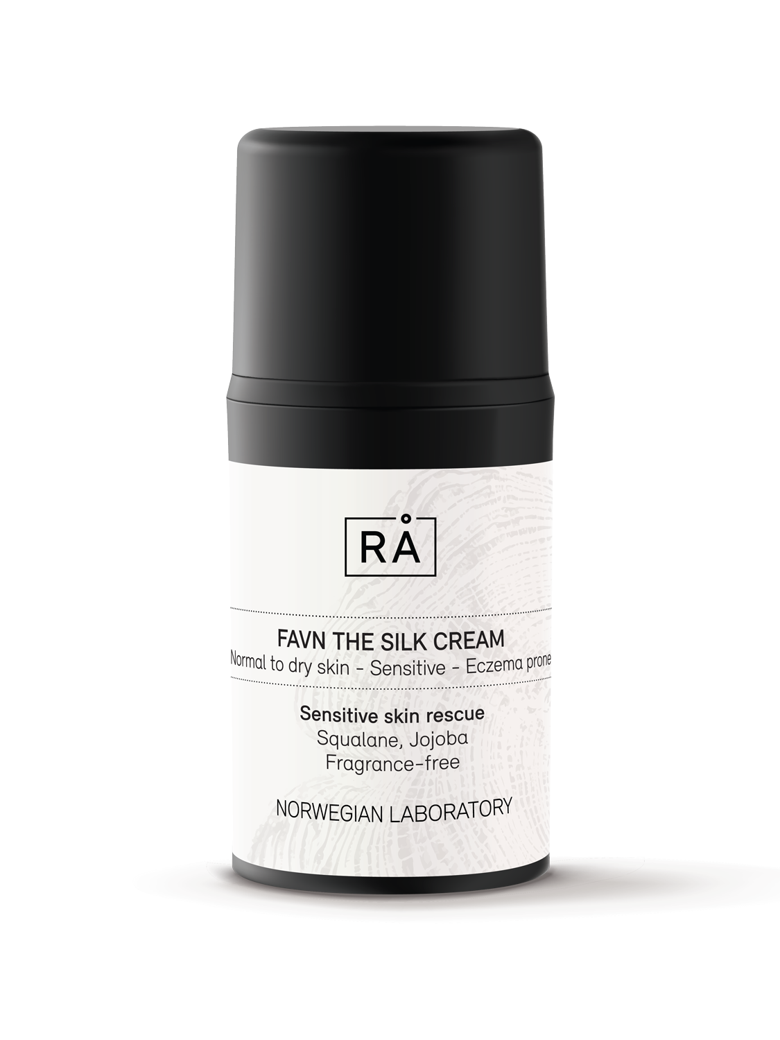 Fuktighetskrem uten parfyme for sensitiv hud. Squalane og jojoba roer og mykgjør huden.